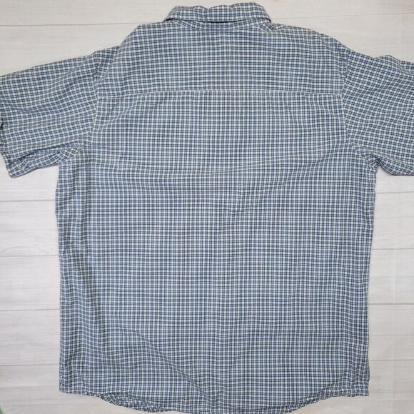 COLUMBIA Mens Blue Plaid Cotton Button Up Shirt Size XL - Picture 7 of 7
